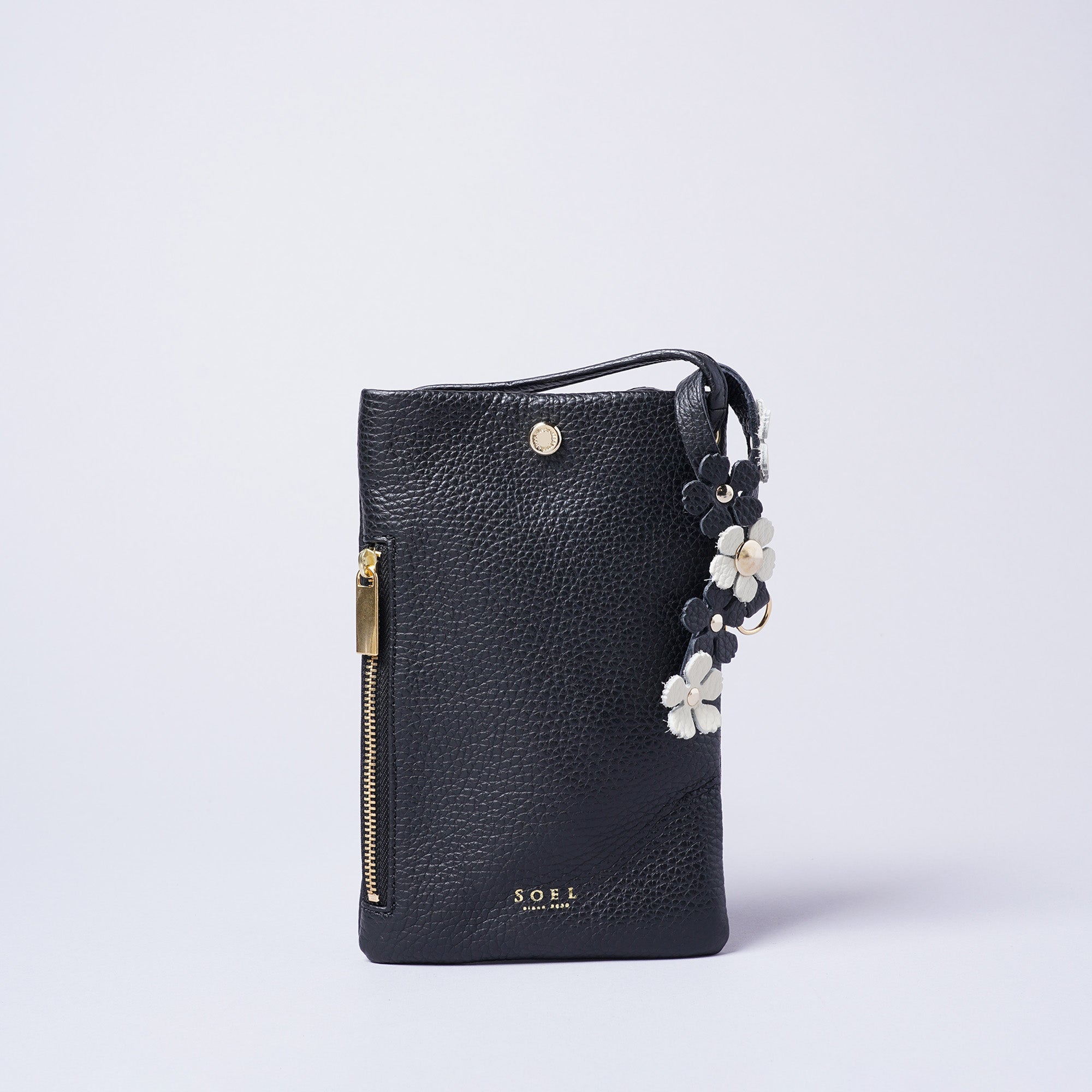 SEL1635GM2 ほぼ新品 ソエル＞2つのポケットで仕分けのできるスマートフォンポシェット