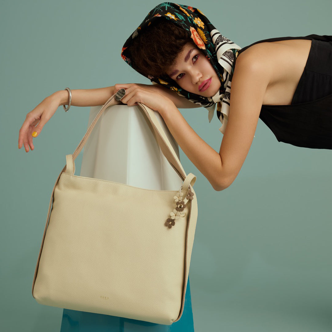 ソエル＞A4サイズが横に入る2wayリュック/アイボリー | テーーマ teema