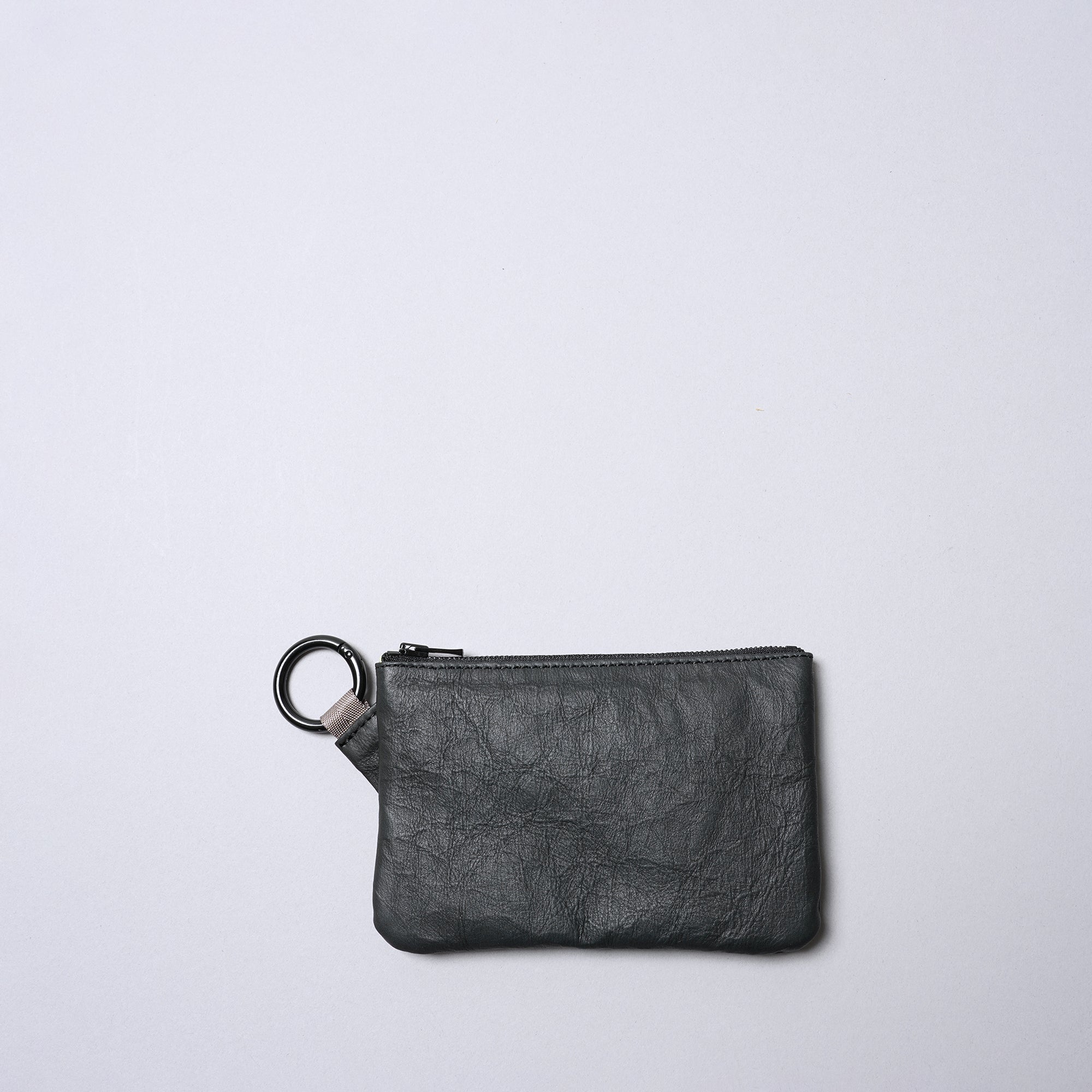 Super Lightweight Dyneema Leather Ring Pouch M / All Black