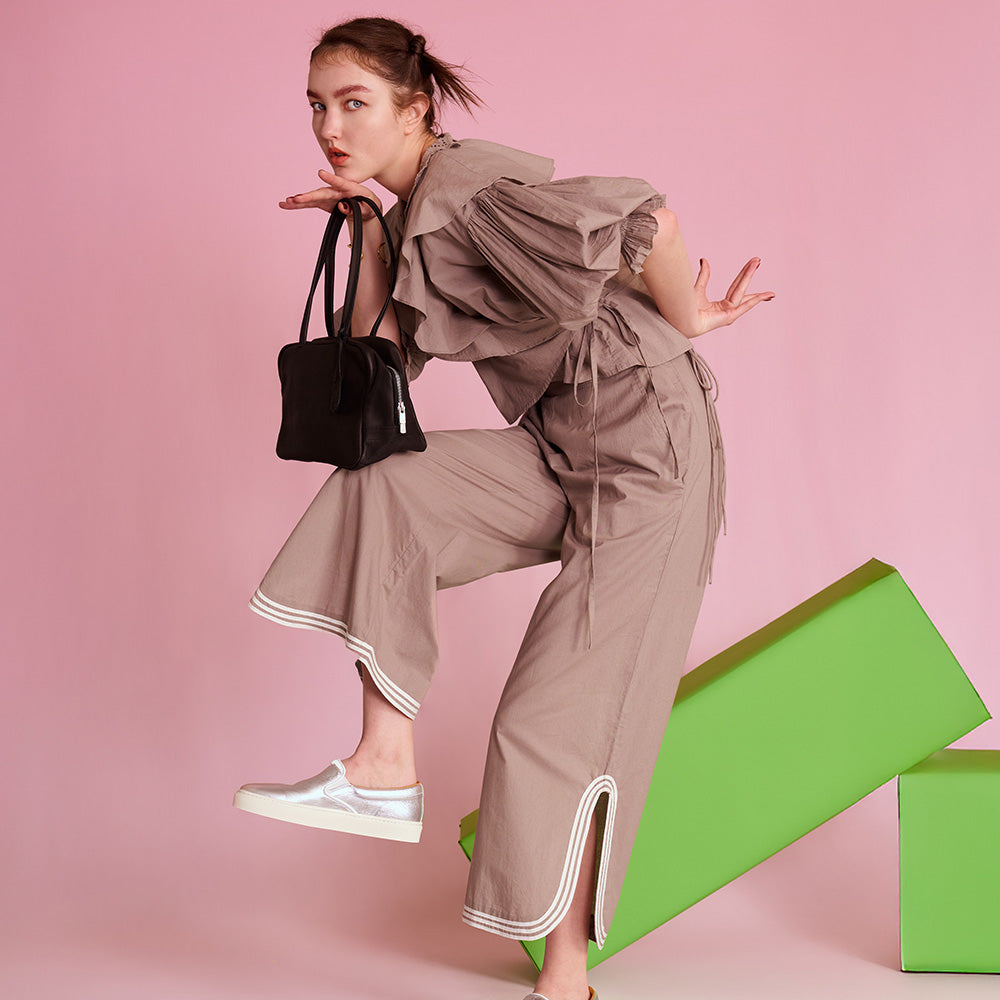 レン＞ ハリー スクエアダッフルXS/ブラック | テーーマ teema