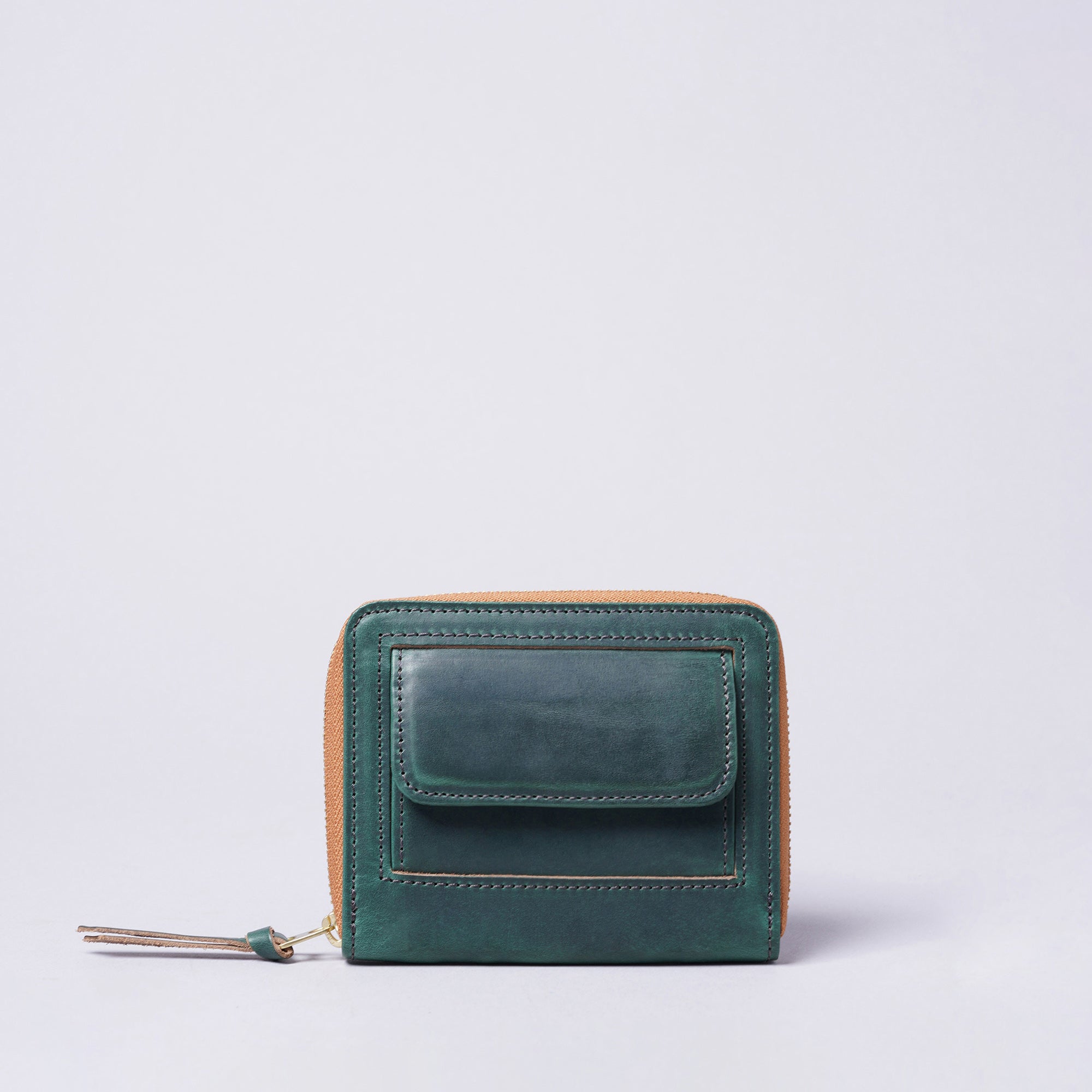 デニム ウォレット ラウンドファスナー Denim × SUKUMO Leather round zip Wallet : バランスを考えた