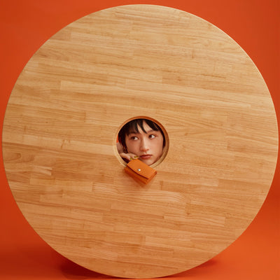 ＜CROCCO＞三摺式錢包_袂落/橘色