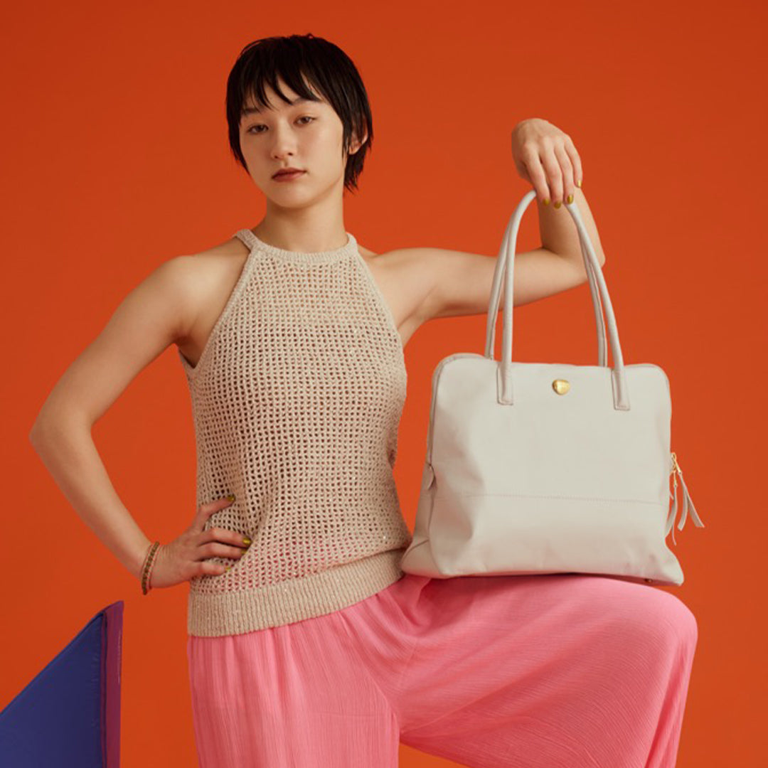 ＜Neutral Gray＞NH405哈士奇 托特包 L /銀白色