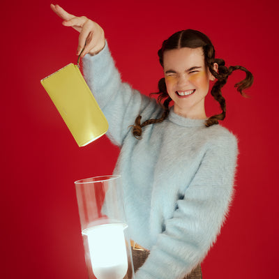 ＜エスティーヌ＞アロンジェSGシリーズ　L字ロングウォレット/アシッドイエロー