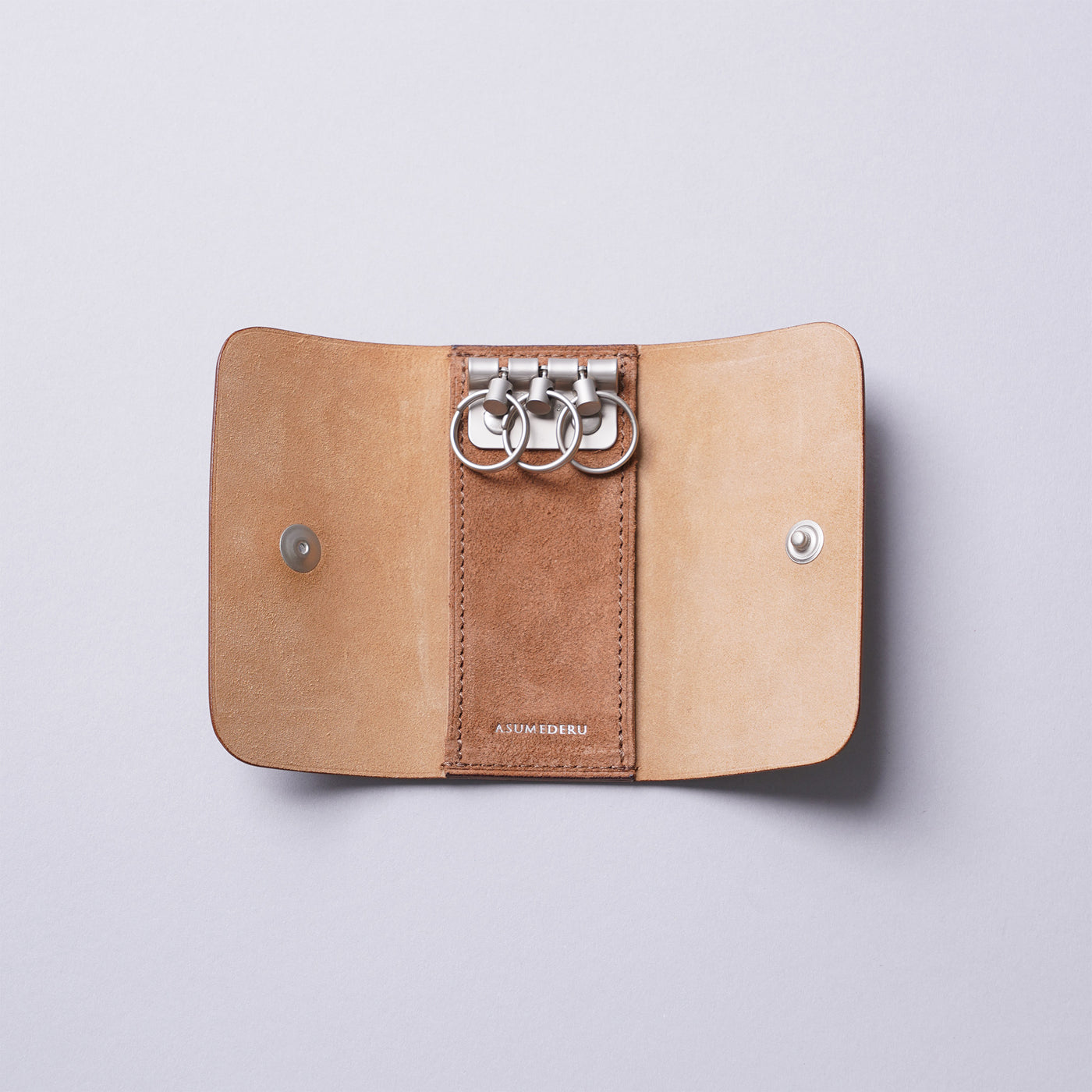 <ASUMEDERU> Key Case / Beige