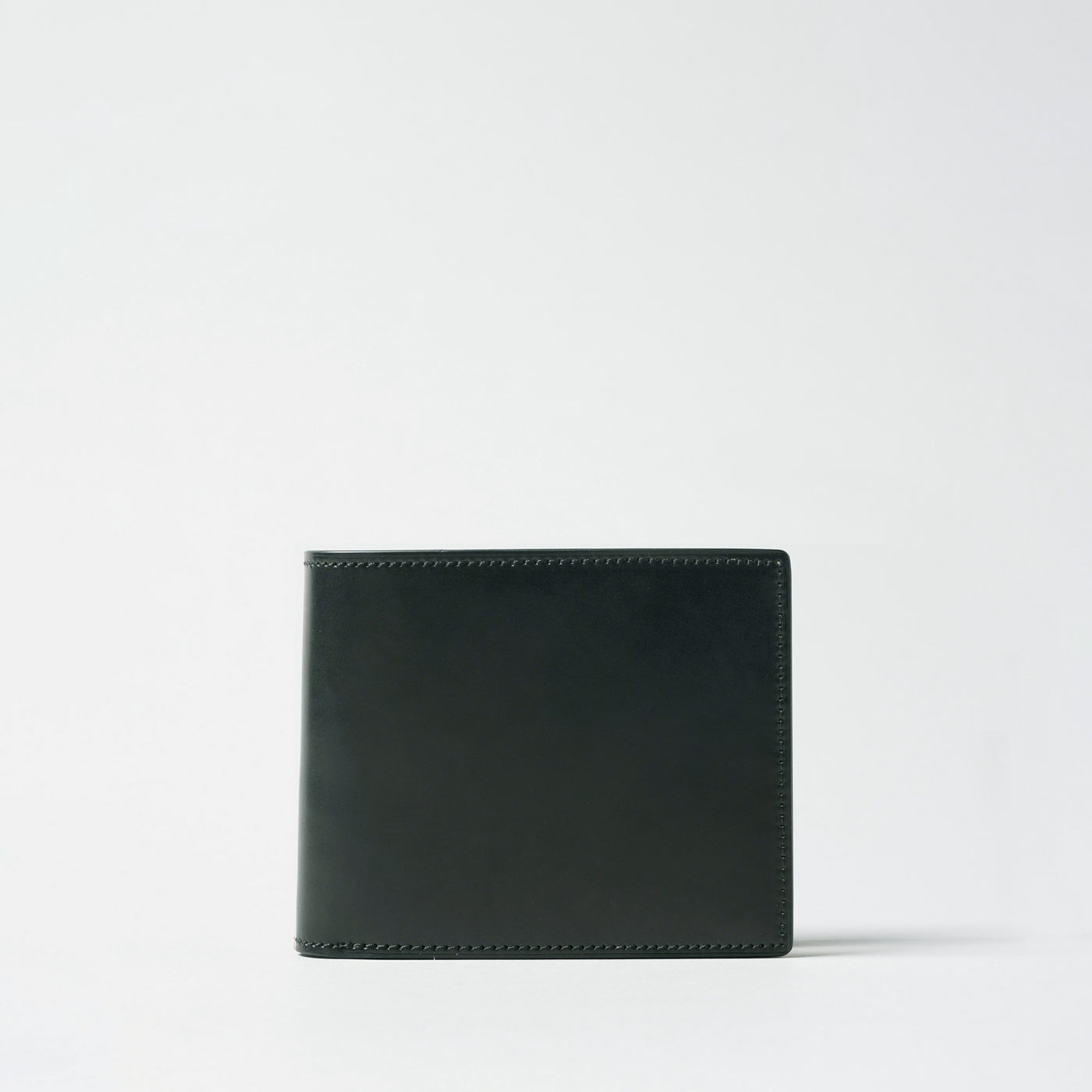 <Flathority> Water dyed oil cordovan bi-fold wallet / Black