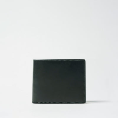 <Flathority> Water dyed oil cordovan bi-fold wallet / Blue