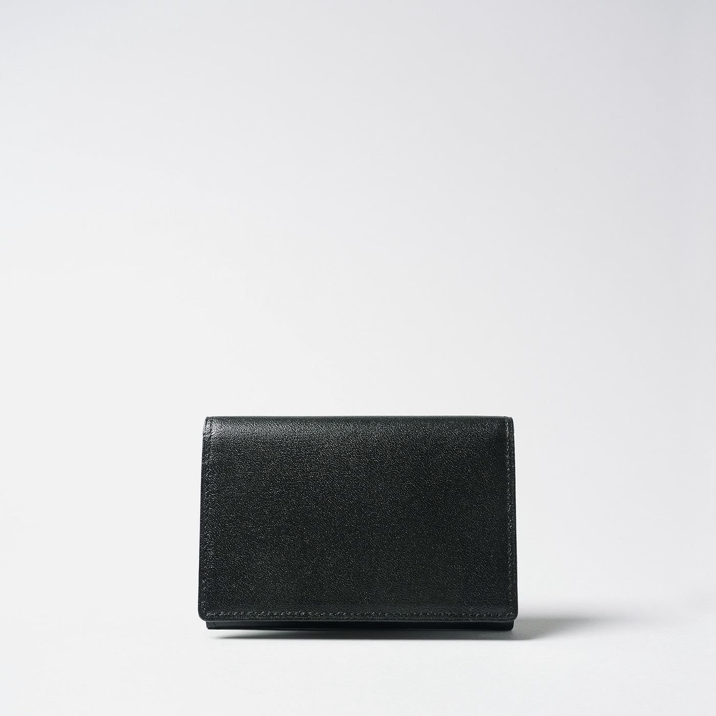 <Hawk Feathers> Kangaroo Business Card Holder with Gusset / Black