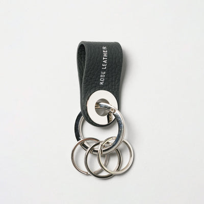 ＜kobe leather＞Key ring / Ivory