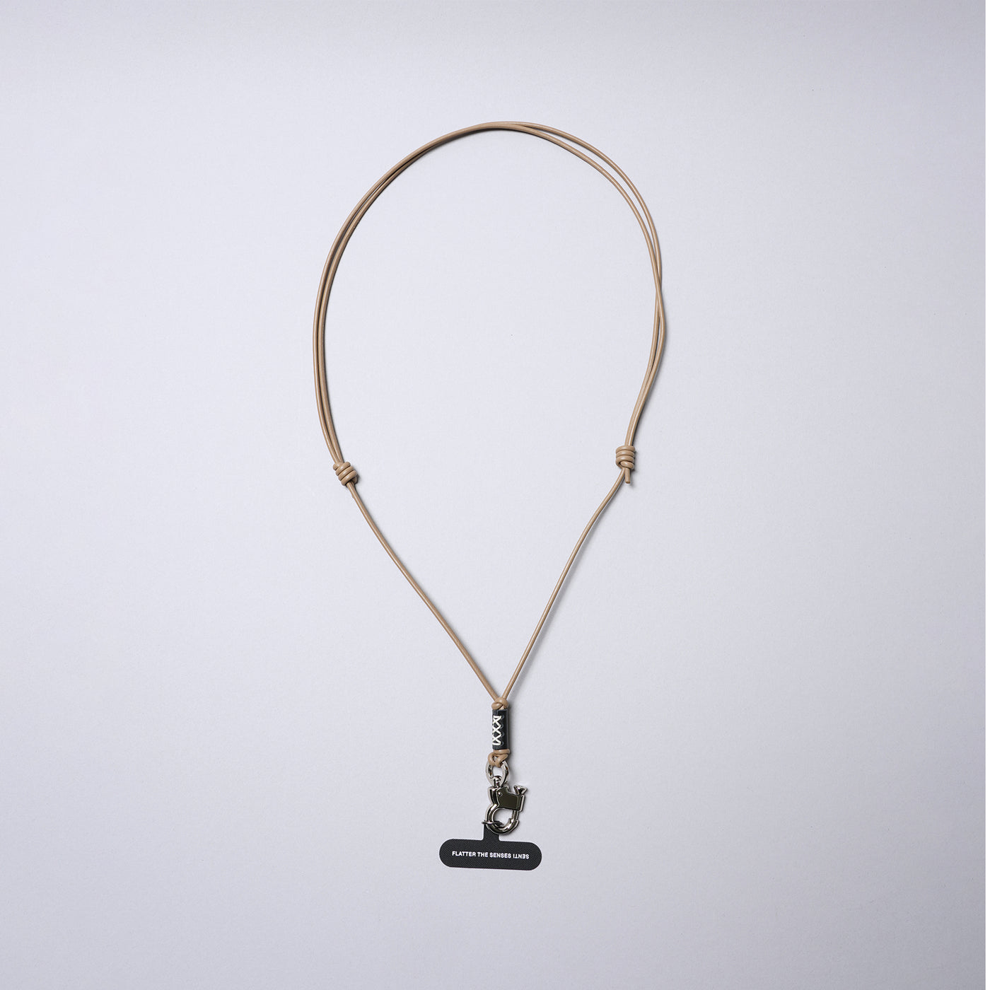 <SENTI FLATTER THE SENSES> Multi Leather Strap w/ Smart Phone Holder (Pull Up Hook) / Black