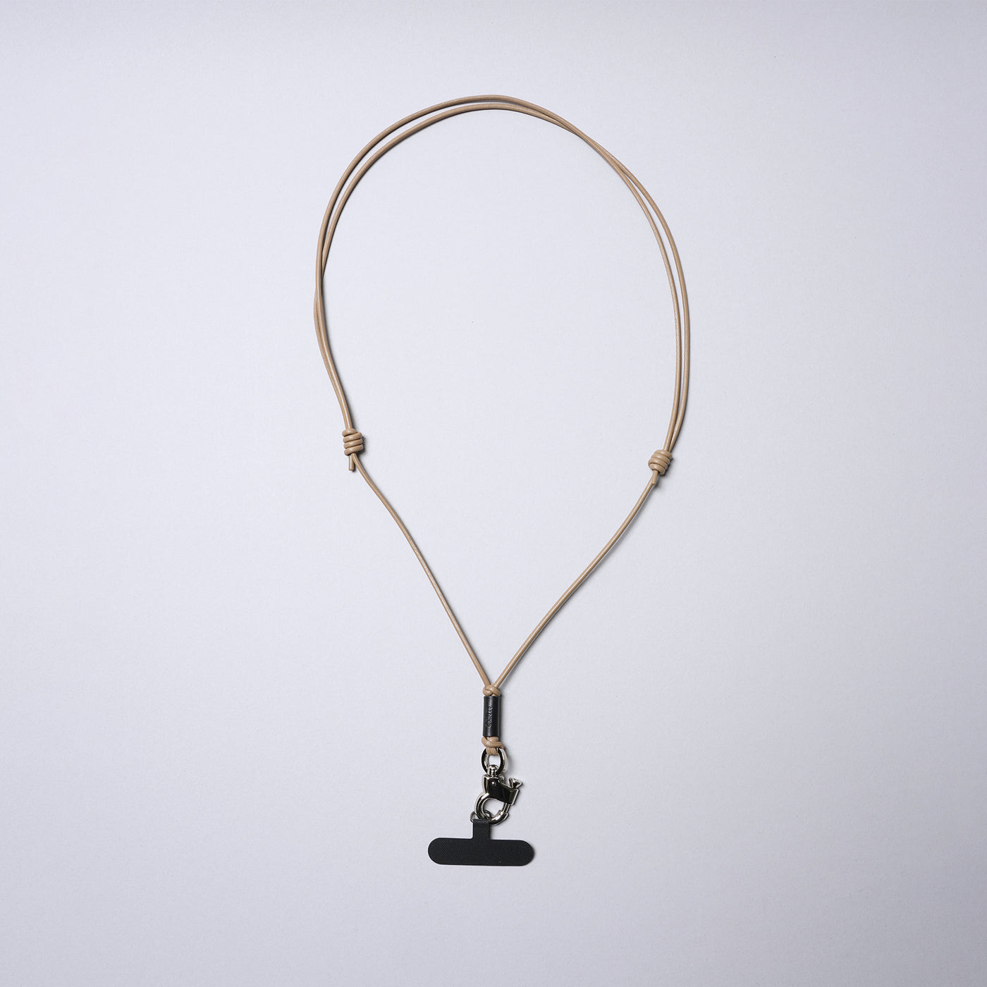 <SENTI FLATTER THE SENSES> Multi Leather Strap w/ Smart Phone Holder (Pull Up Hook) / Ivory