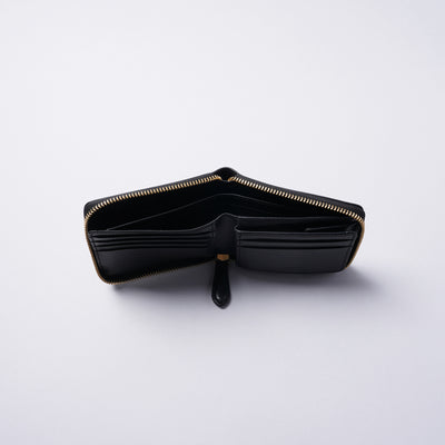 <SLOW> herbie -round short wallet-/Black