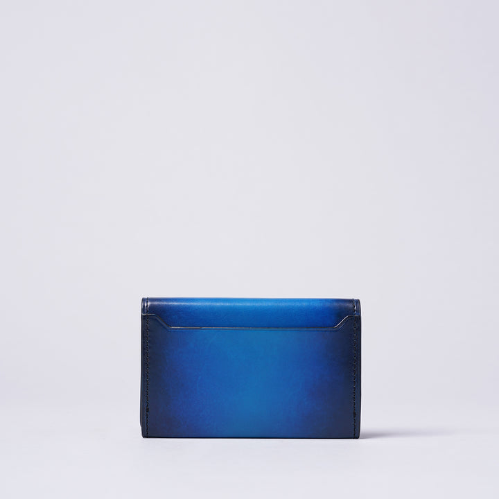 yubaku グラデーションブルー 名刺入れ　YPF161 YPF161 名刺入れ ｜美しい色彩の革財布、革製品通販｜yuhaku online shop