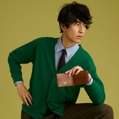 ＜ホークフェザーズ＞カンガルー　札入れ/ブラウン