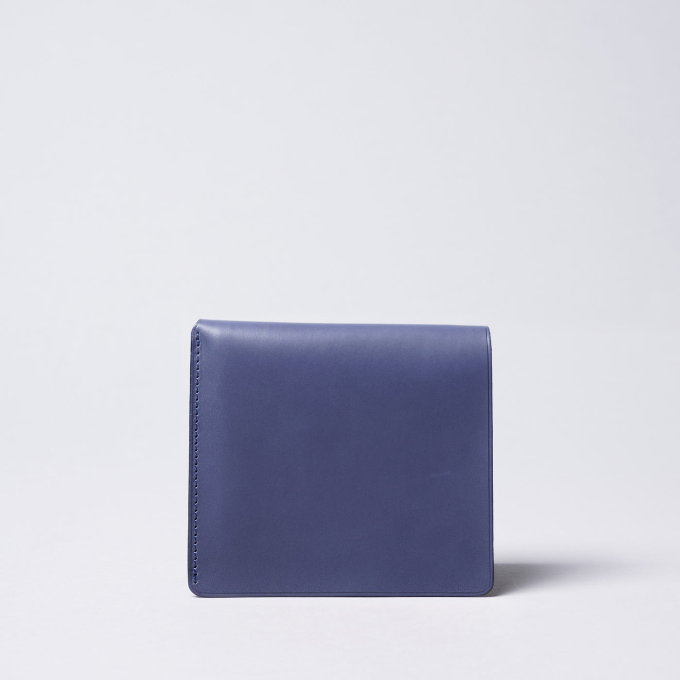 ＜アスメデル＞札バサミ式折り財布/ブルー