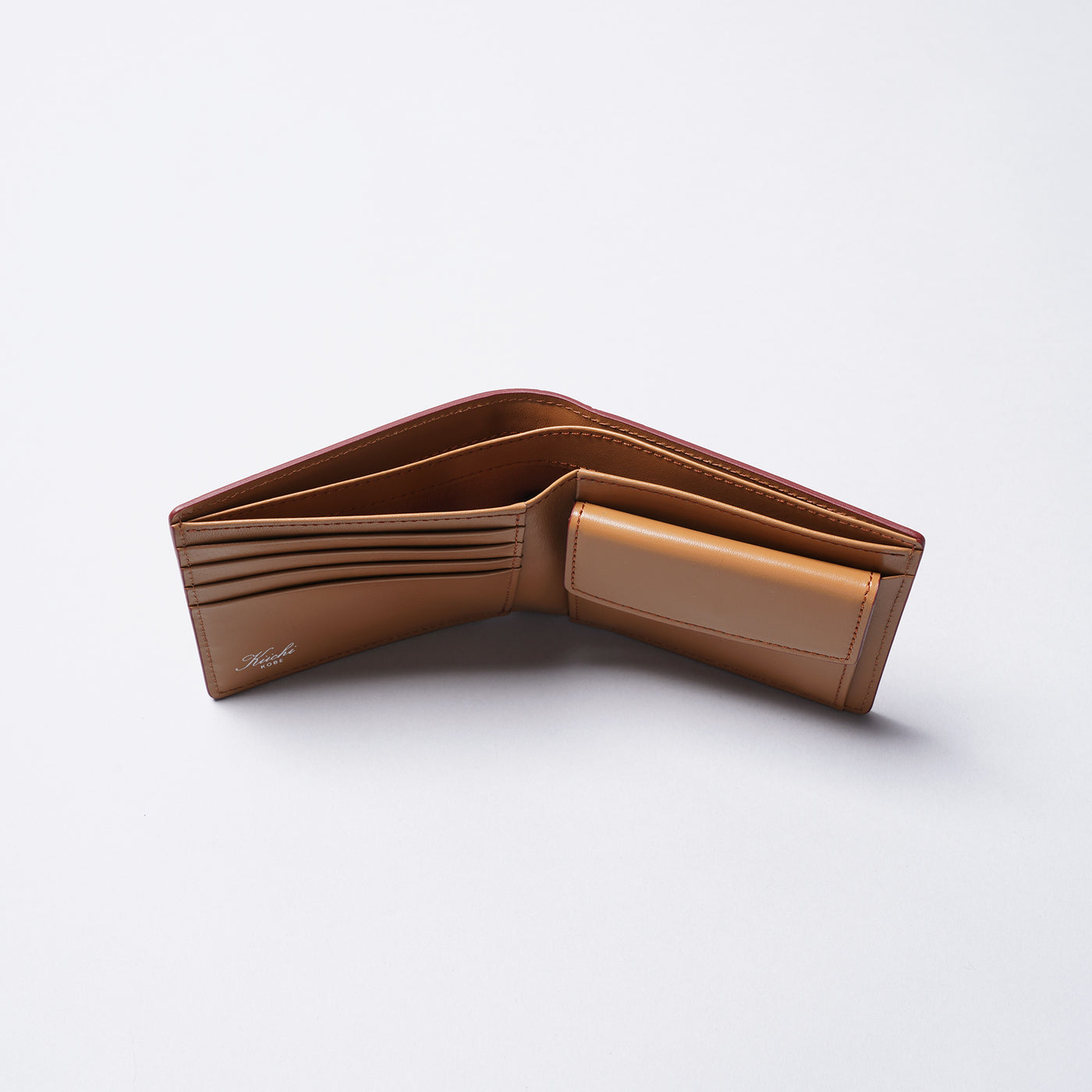 ＜キイチ＞ アライクシリーズ 財布（二つ折り）/レッド