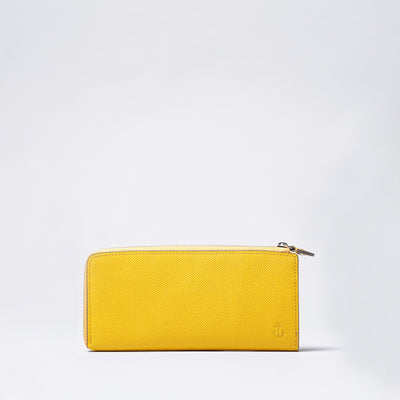 <kiichi> Shade Series Long Wallet (L-Zip) / Yellow