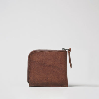 ＜LITSTA＞Compact Wallet Half/磚紅色