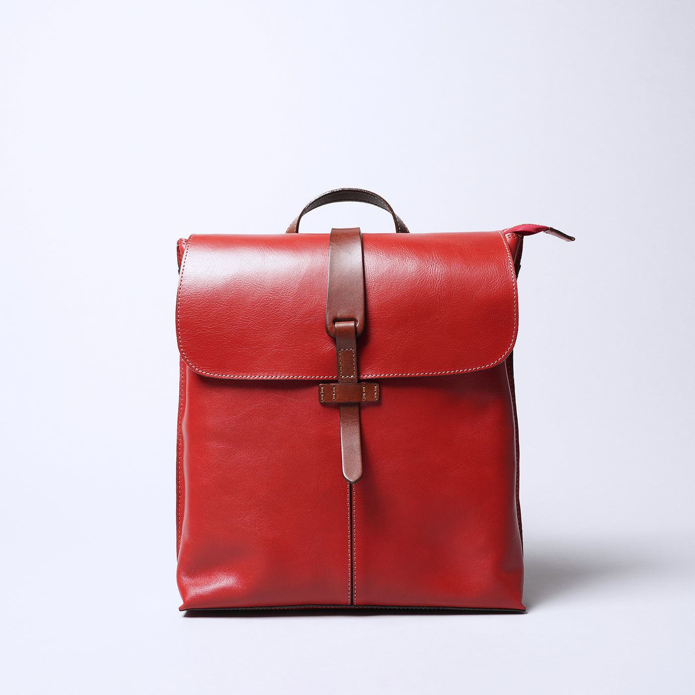 ＜レッセフェール＞サーチ ヌメ革コンビ リュック/キャメル