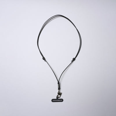 <SENTI FLATTER THE SENSES> Multi Leather Strap w/ Smart Phone Holder (Pull Up Hook) / Black