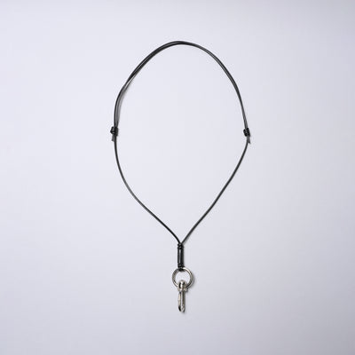 <SENTI FLATTER THE SENSES> Multi Leather Strap (Carabiner) / Black