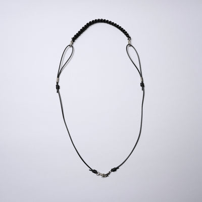 <SENTI FLATTER THE SENSES> Leather Blade Multi Strap / Black