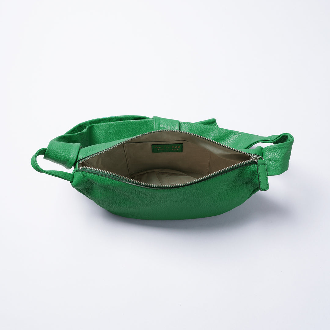 Italian Leather Half Moon Bag / Black | テーーマ teema