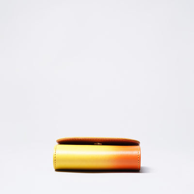 <cotocul> Gradation Dyed Mini Wallet / Yamabuki (Golden Yellow)