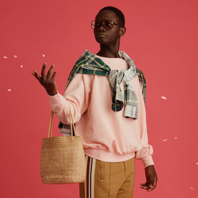 <Arukan F> kasane Bucket Semi Shoulder Bag / Beige