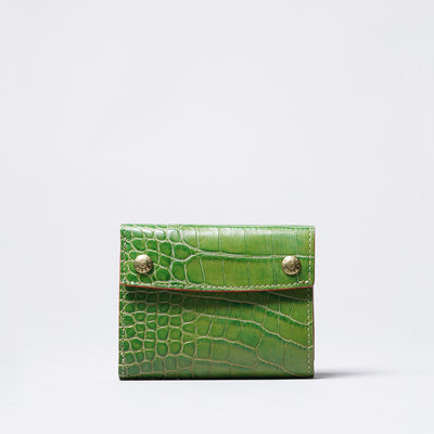 ＜キイチ＞ アライクシリーズ 財布（三つ折り）/グリーン