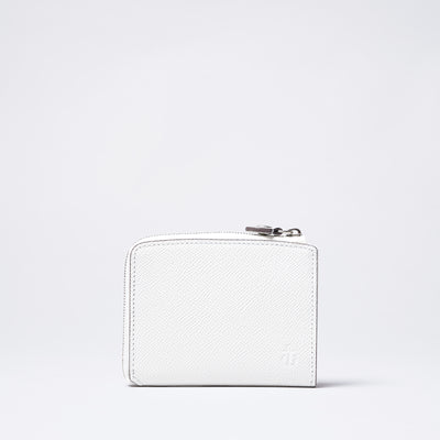 ＜キイチ＞ シェードシリーズ 財布（L字ファスナー）/ホワイト