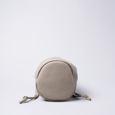 <LEZALI> Embossed Leather Draw String Mini Bag / Gold