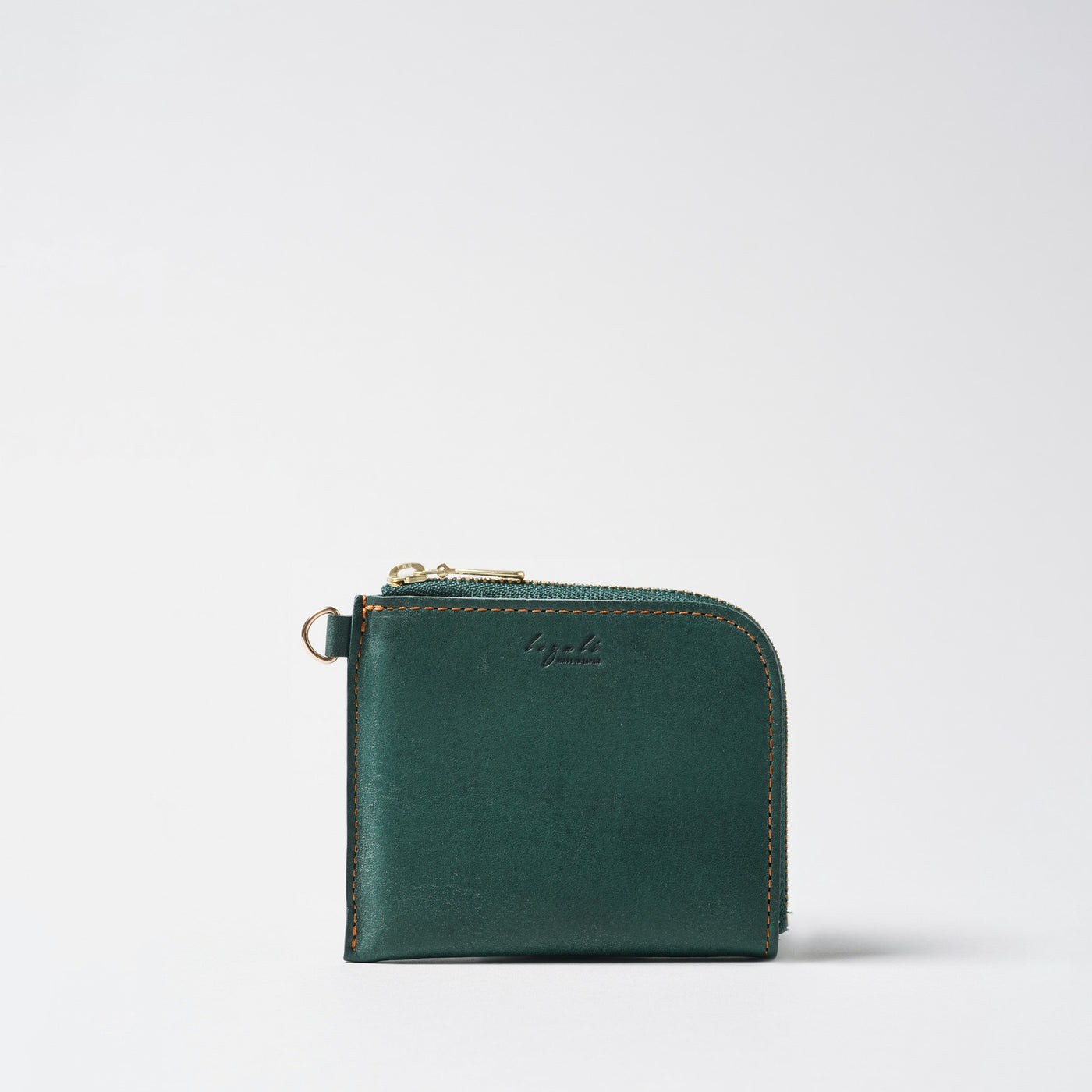 <lezali> L-ZIP Mini Wallet / Dark Green