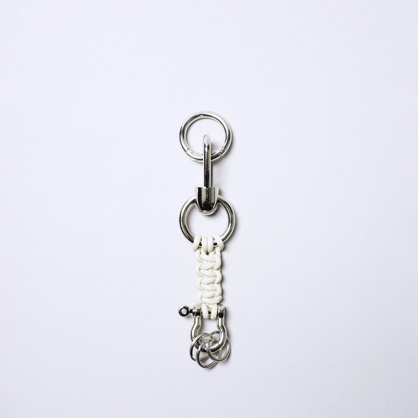<SENTI FLATTER THE SENSES> Leather Blade Key Chain / Camel