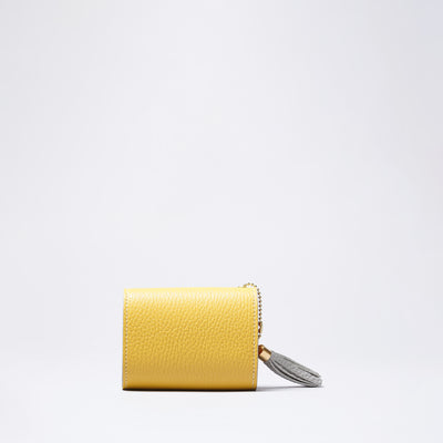 <cotocul> Italian Leather Mini Wallet / Mustard