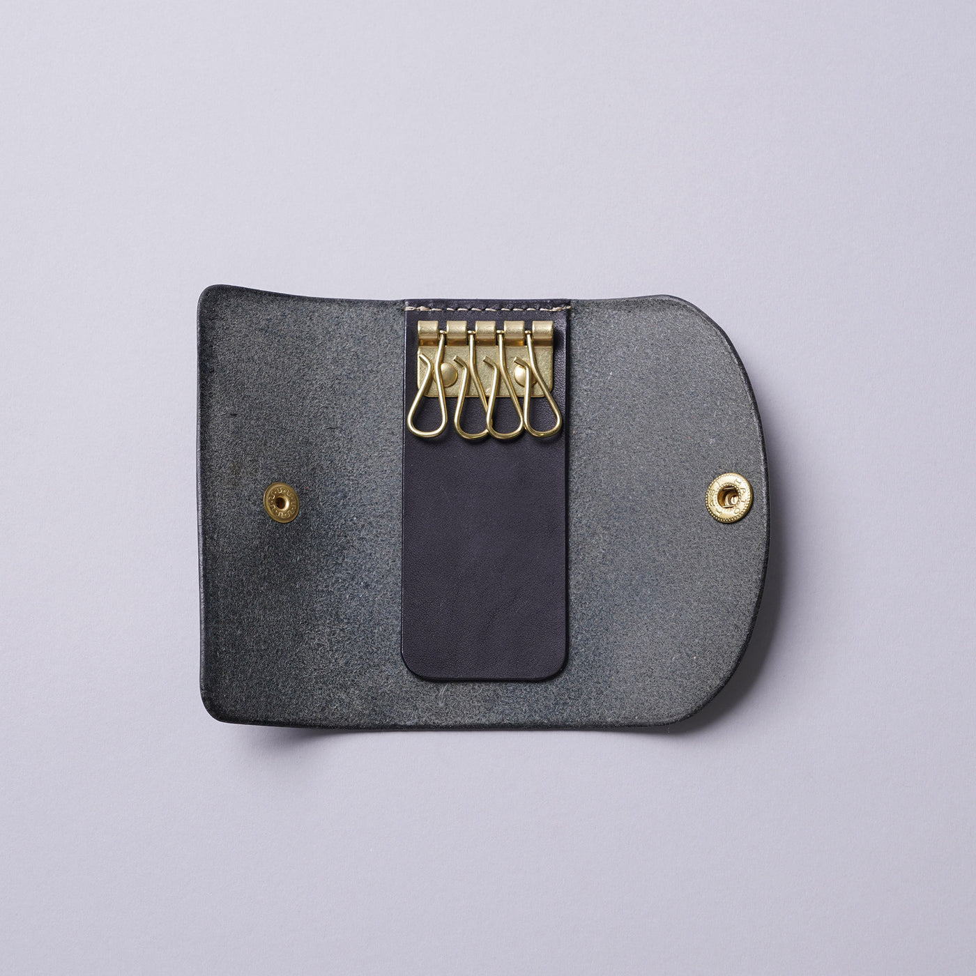 <minca> Leather Key Case 02 / Black