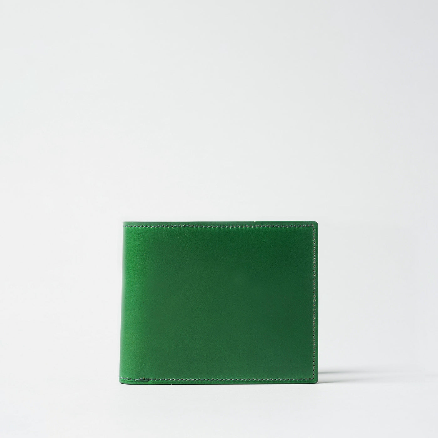 ＜フラソリティ＞水染めオイルコードバン二つ折り財布/ブラック