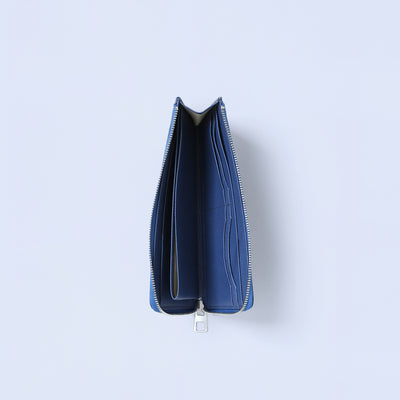 ＜KIYOKAWA＞［SOPHIE］L zip long wallet/藍色