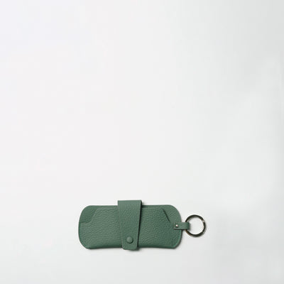 ＜kobe leather＞Glasses case / Greige