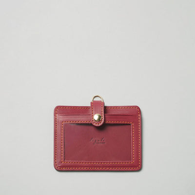 <lezali> Italian Leather ID Case (Horizontal) / Camel Yellow