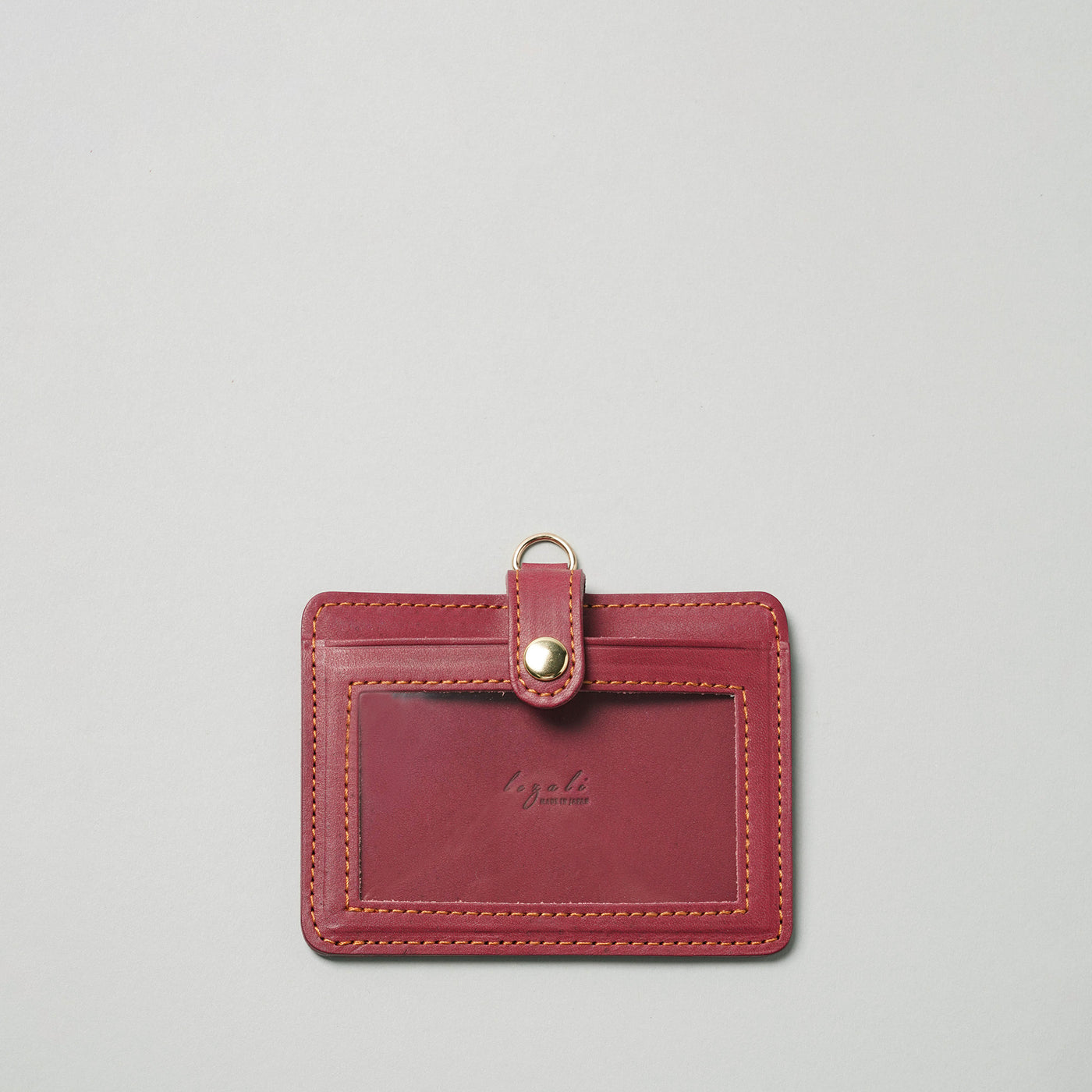 <lezali> Italian Leather ID Case (Horizontal) / Rasberry