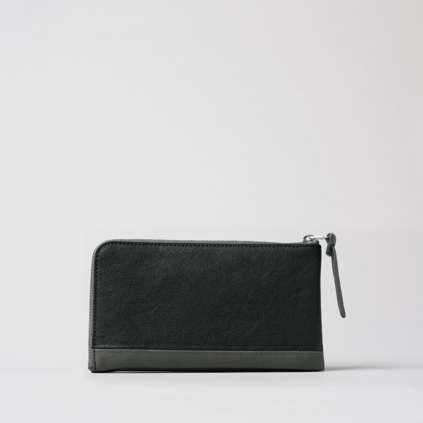 <numeri> Sottile Bi-Color L Zipper Long Wallet / Black x Grey