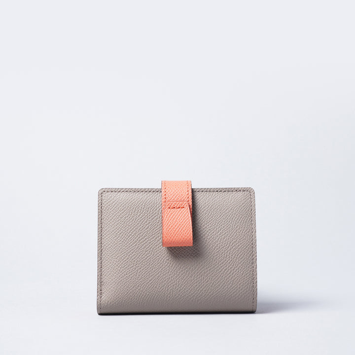 大人気新作 Atelier グレージュ×ピンク 二つ折り財布 nuu 小物