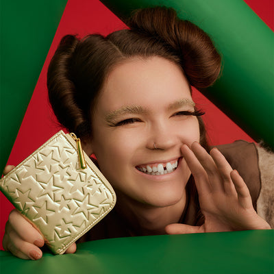 <Coquette> Etoile L-zip mini wallet/gold