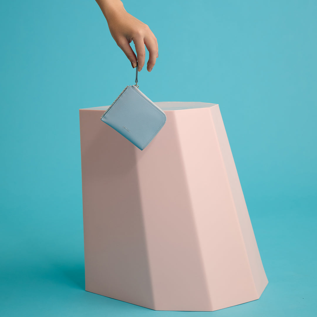 <ESTINE> Alonge SG Series L Zipper Square Wallet / Light Blue