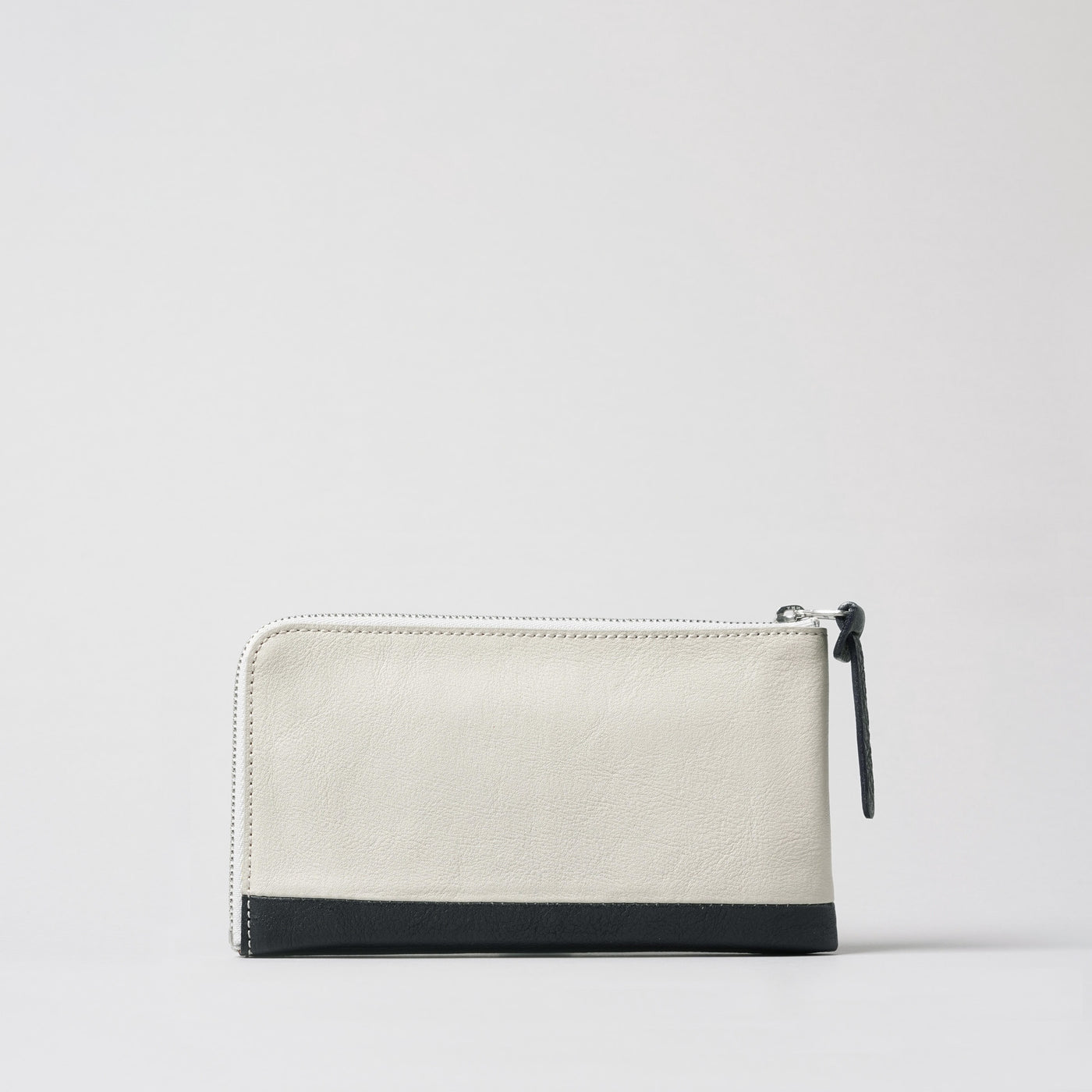 <numeri> Sottile Bi-Color L Zipper Long Wallet / Black x Grey