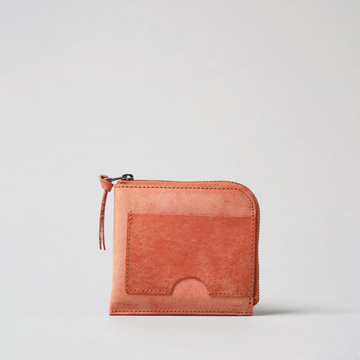 <LITSTA> Compact Wallet Half / Coral Pink