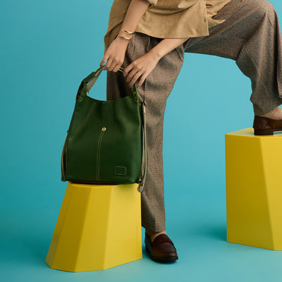 ＜レッセフェール＞ピエーザ 2wayリュック/グリーン