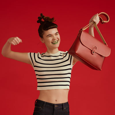 ＜Laisser Faire＞Wolf 斜背包/紅色