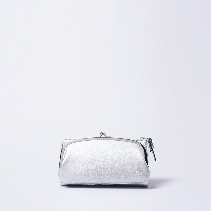 アルティジャーノ＞がま口お財布ショルダー/シルバー | テーーマ teema